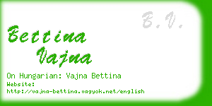 bettina vajna business card